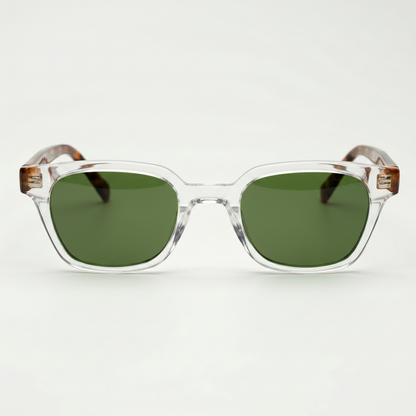Dana Green Tinted Lens Sunglasses Front View