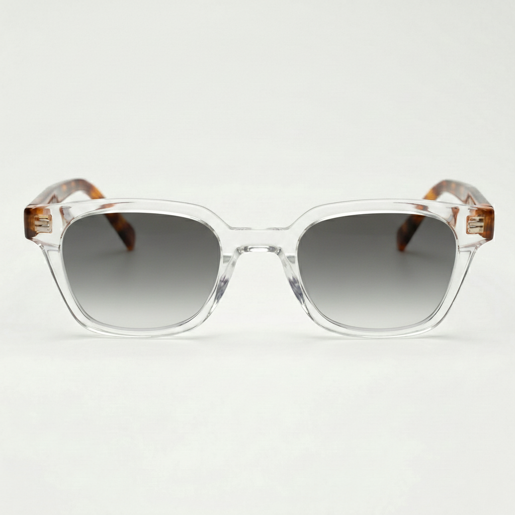 Dana Grey Gradient Lens Sunglasses Front View