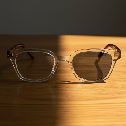 Dana Grey Photochromic Lens Glasses Lifestyle Shot