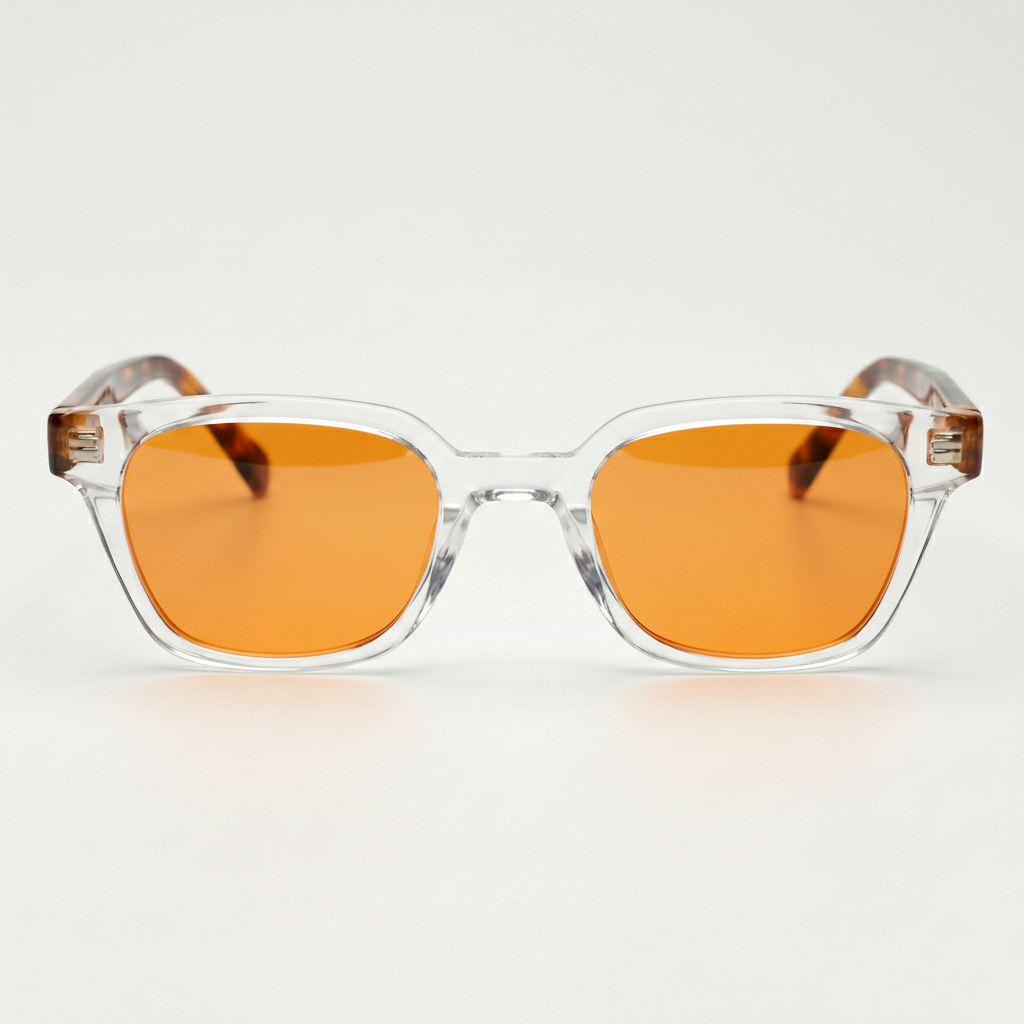 Dana Orange Tinted Lens Sunglasses Front View