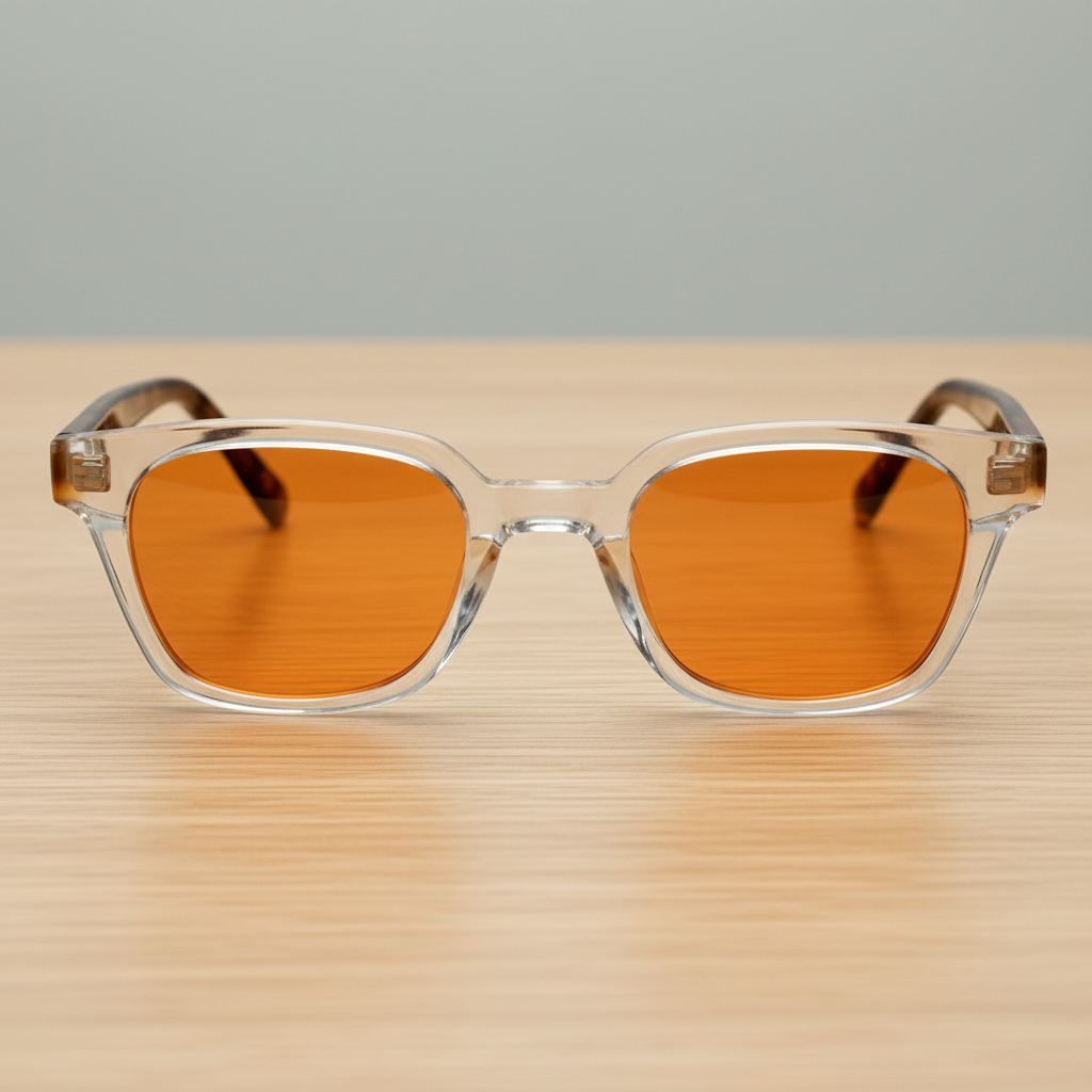 Dana Orange Tinted Lens Sunglasses Lifestyle Shot