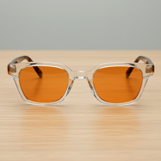 Dana Orange Tinted Lens Sunglasses Lifestyle Shot