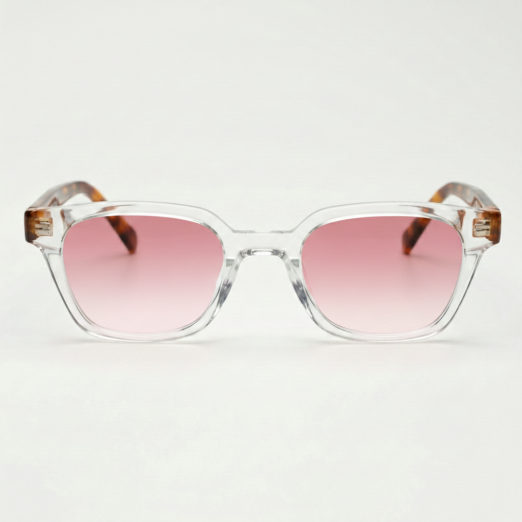Dana Pink Gradient Lens Sunglasses Front View