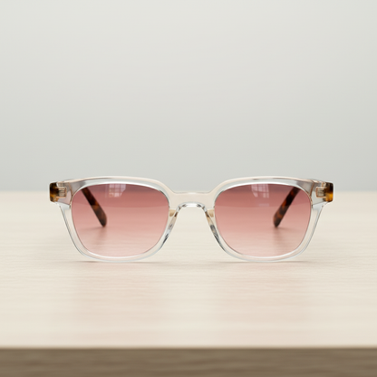 Dana Pink Gradient Lens Sunglasses Lifestyle Shot