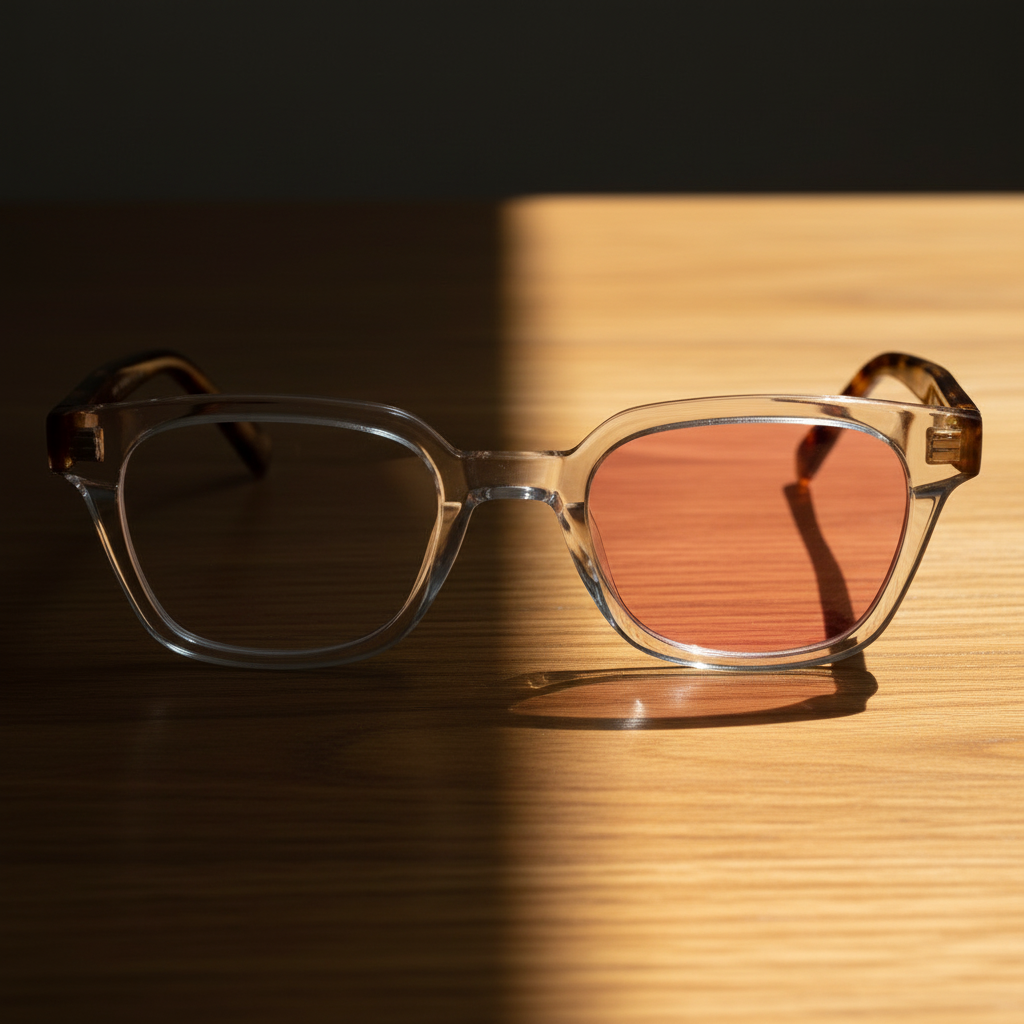 Dana Pink Photochromic Lens Glasses Lifestyle Shot