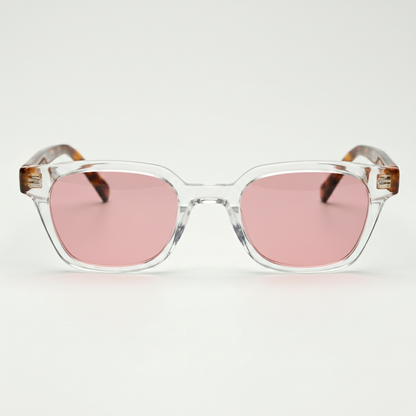 Dana Pink Tinted Lens Sunglasses Front View