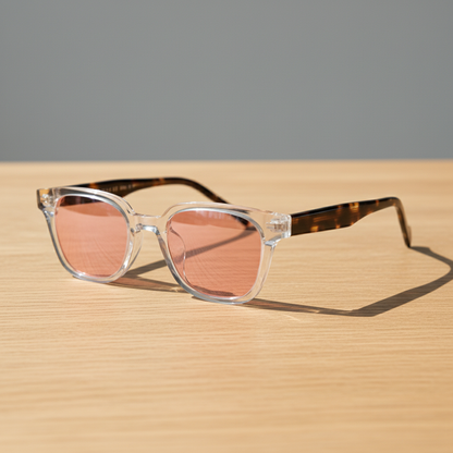 Dana Pink Tinted Lens Sunglasses Lifestyle Shot