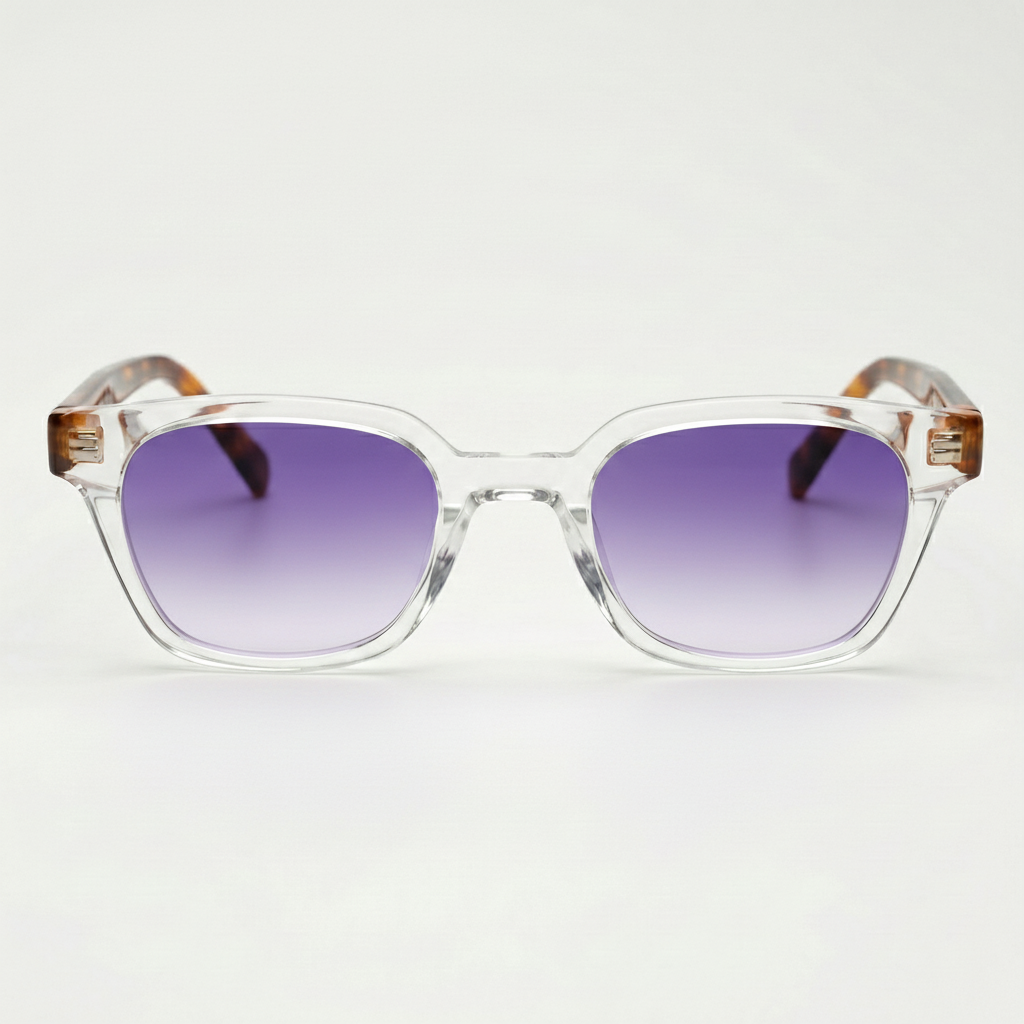 Dana Purple Gradient Lens Sunglasses Front View