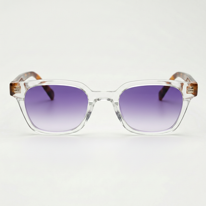 Dana Purple Gradient Lens Sunglasses Front View