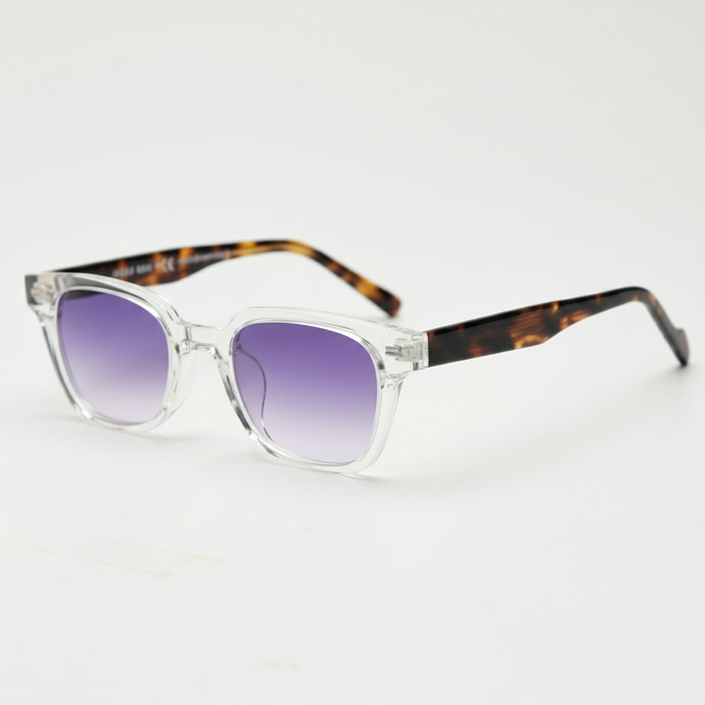 Dana Purple Gradient Lens Sunglasses Side View