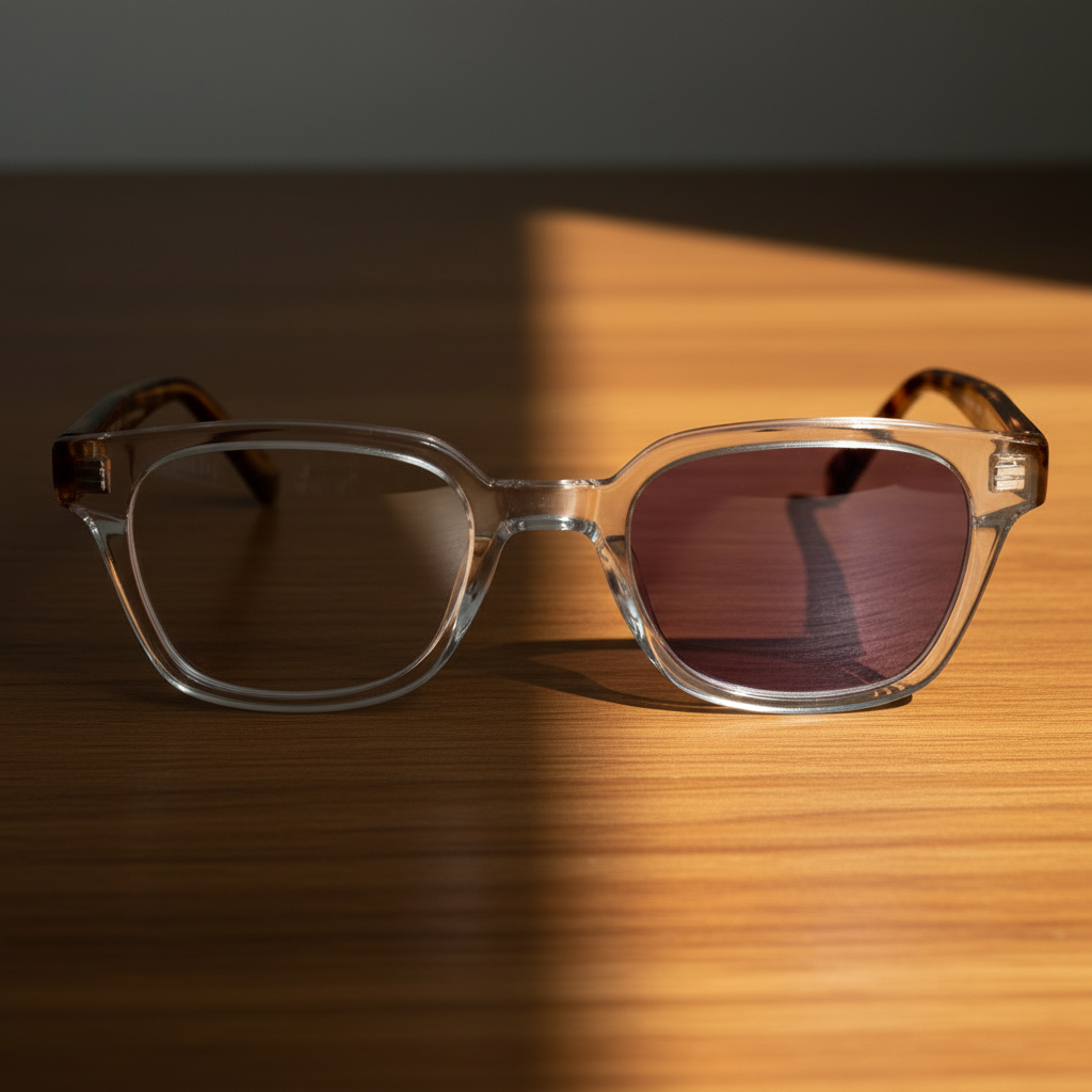 Dana Purple Photochromic Lens Glasses Lifestyle Shot