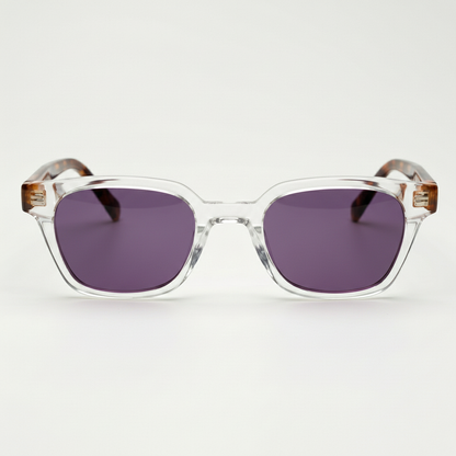 Dana Purple Tinted Lens Sunglasses Front View