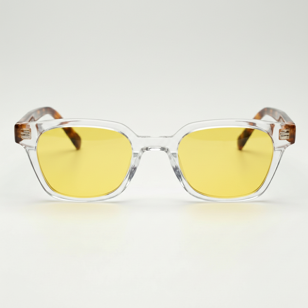 Dana Yellow Tinted Lens Sunglasses Front View