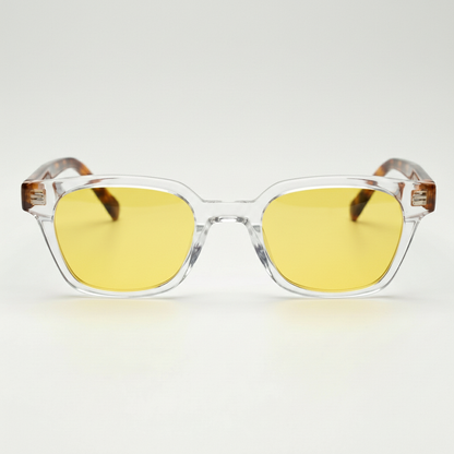 Dana Yellow Tinted Lens Sunglasses Front View