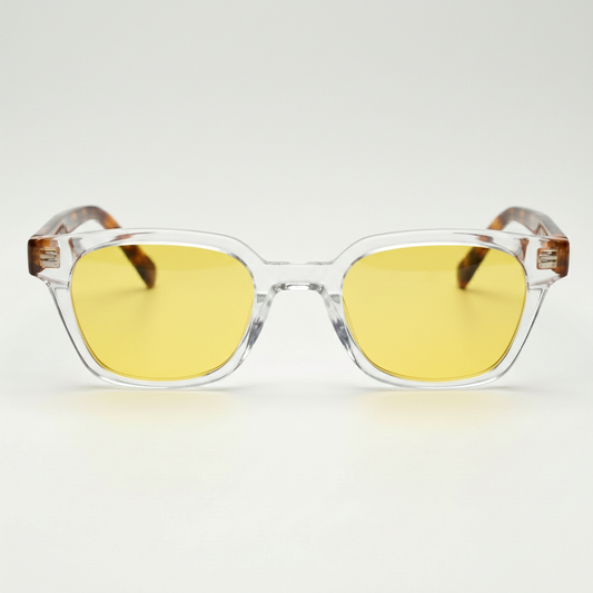 Dana Yellow Tinted Lens Sunglasses Front View