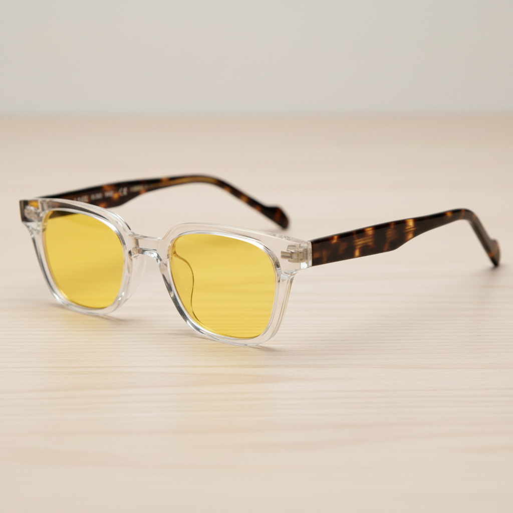 Dana Yellow Tinted Lens Sunglasses Lifestyle Shot