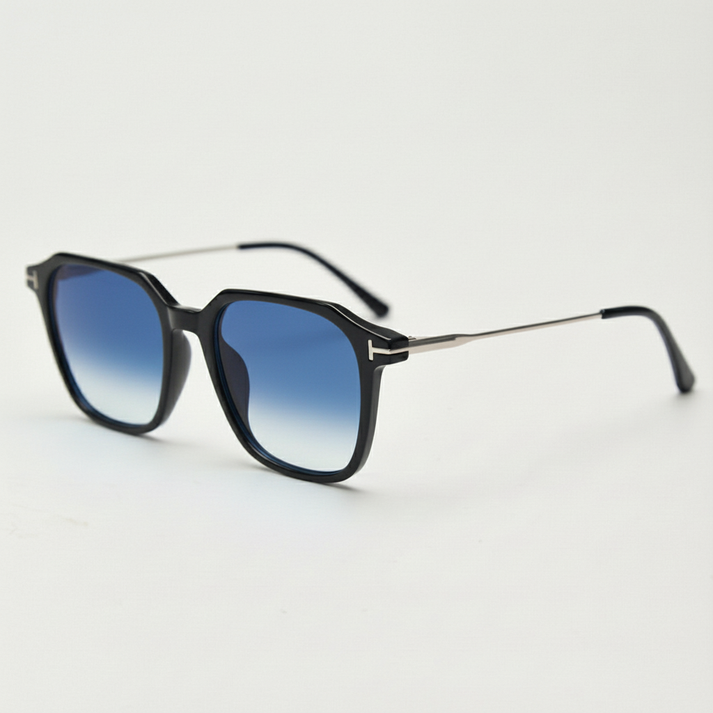 Elma Blue Gradient Lens Sunglasses Side View