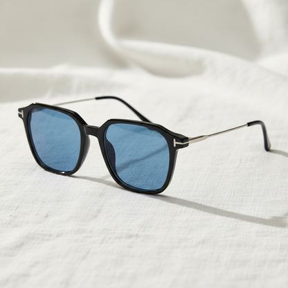 Elma Blue Tinted Lens Sunglasses Lifestyle Shot
