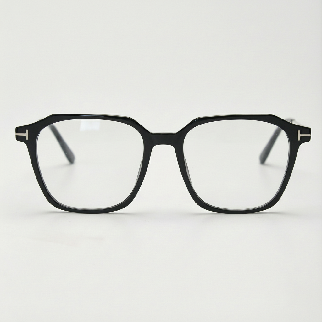 Elma Clear Clear Lens Glasses Front View
