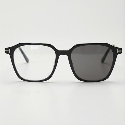 Elma Grey Photochromic Lens Glasses Front View