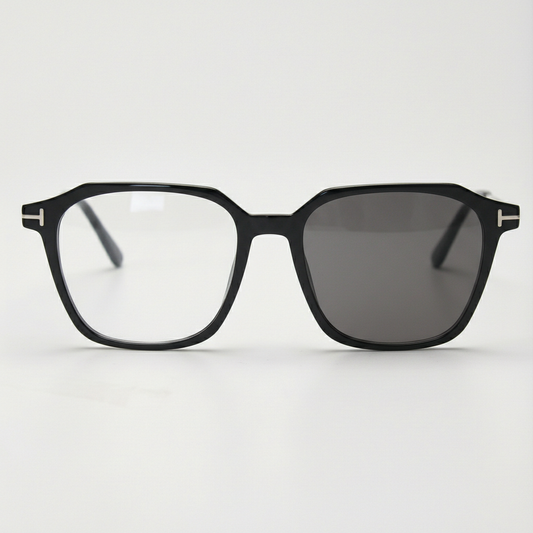 Elma Grey Photochromic Lens Glasses Front View