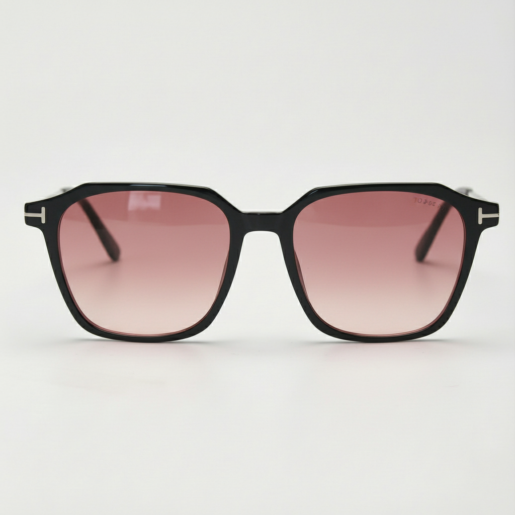 Elma Pink Gradient Lens Sunglasses Front View