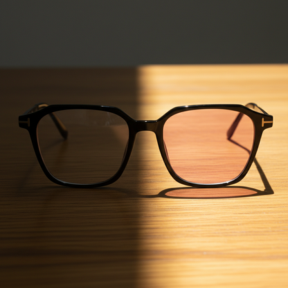 Elma Pink Photochromic Lens Glasses Lifestyle Shot