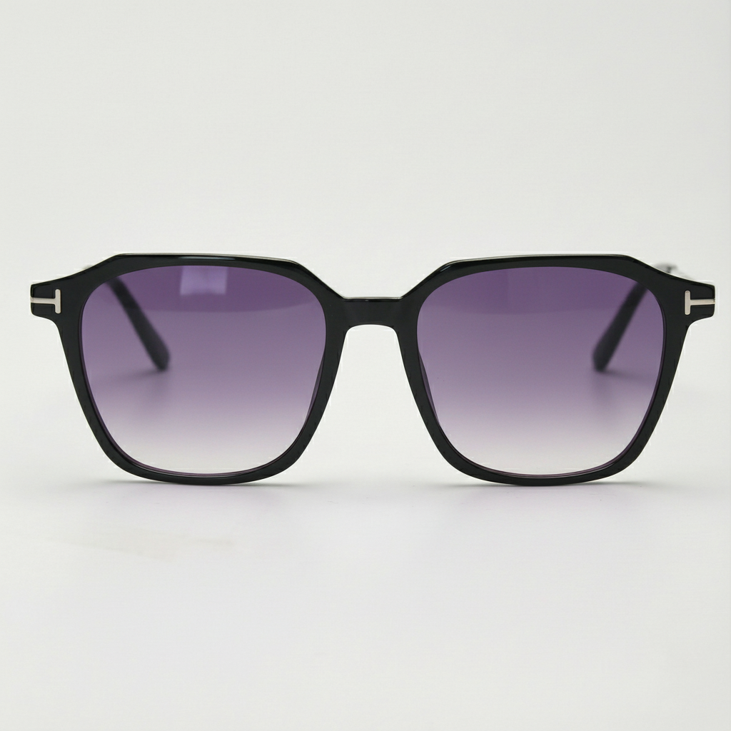 Elma Purple Gradient Lens Sunglasses Front View