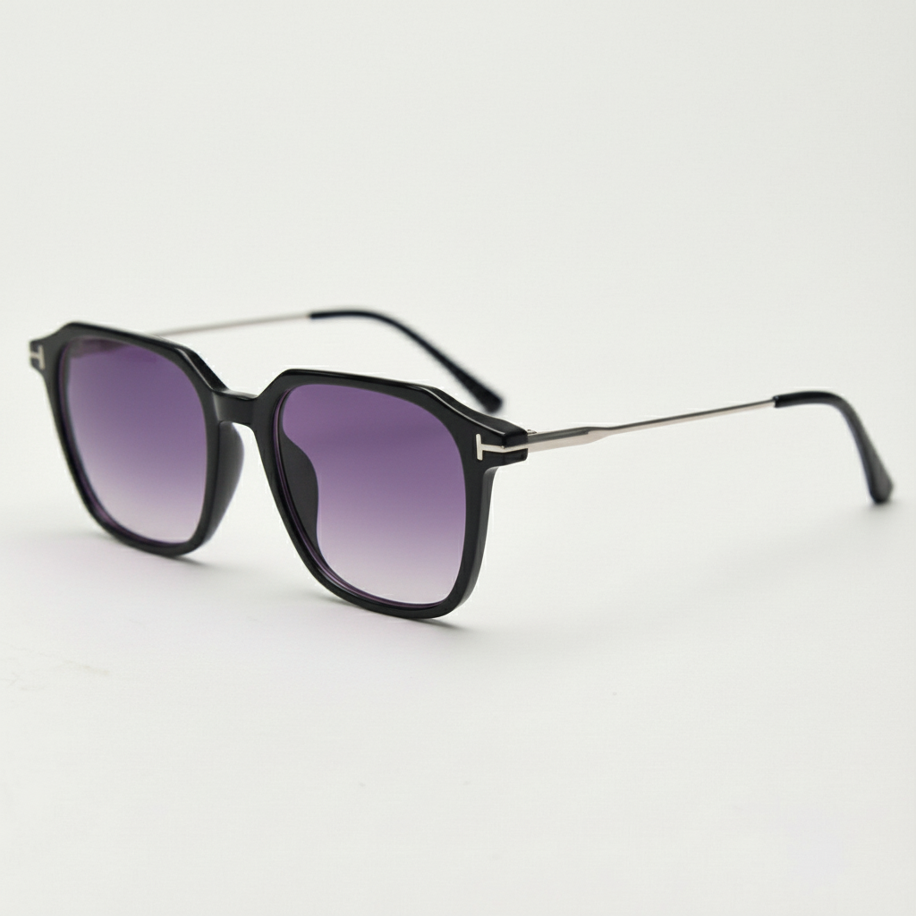 Elma Purple Gradient Lens Sunglasses Side View