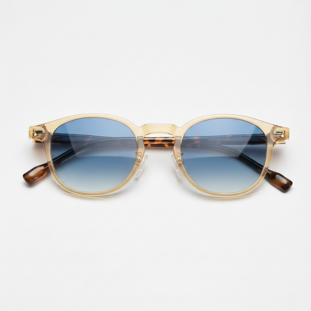 Gail Blue Gradient Lens Sunglasses Front View