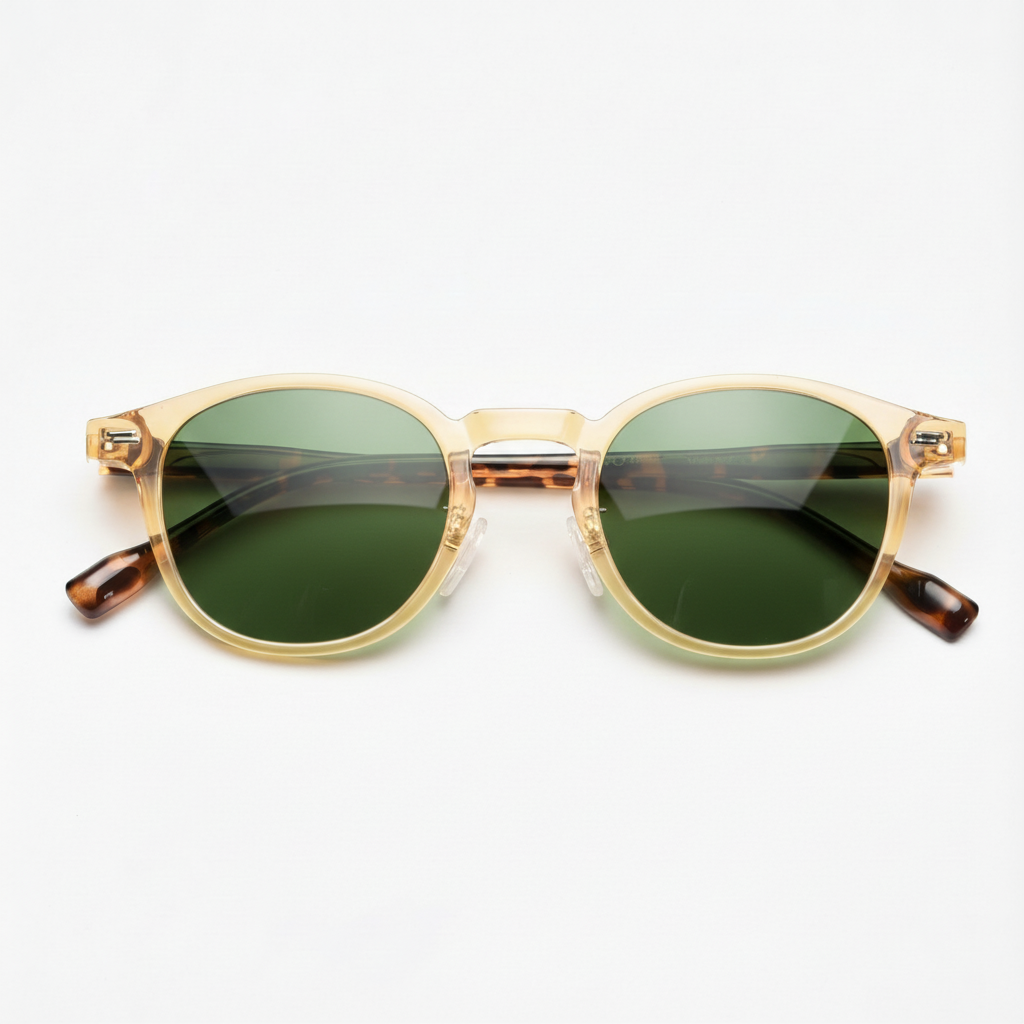 Gail Green Tinted Lens Sunglasses Front View