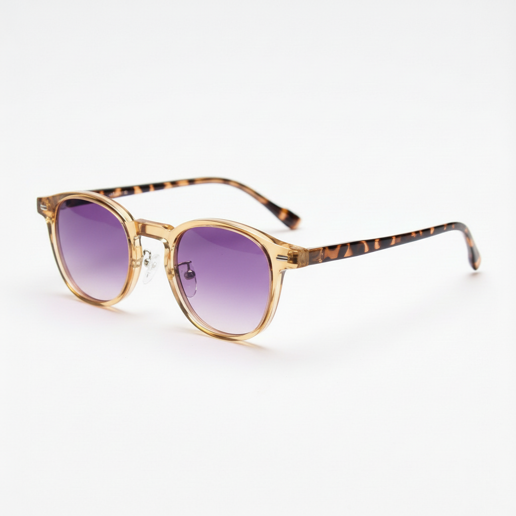 Gail Purple Gradient Lens Sunglasses Side View