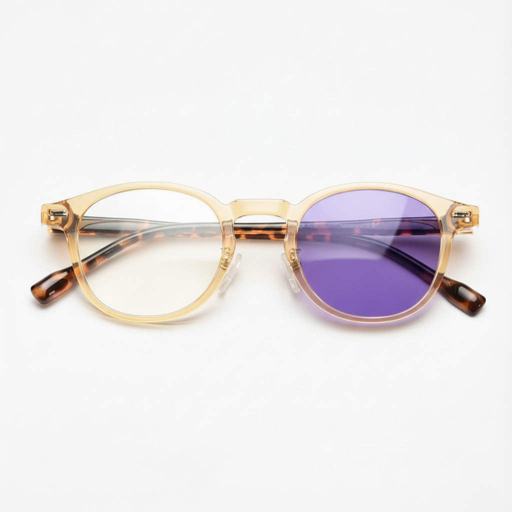 Gail Purple Photochromic Lens Glasses Front View