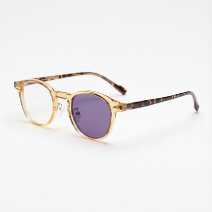 Gail Purple Photochromic Lens Glasses Side View