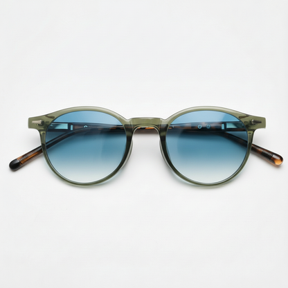 Ida Blue Gradient Lens Sunglasses Front View