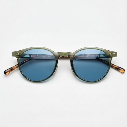 Ida Blue Tinted Lens Sunglasses Front View
