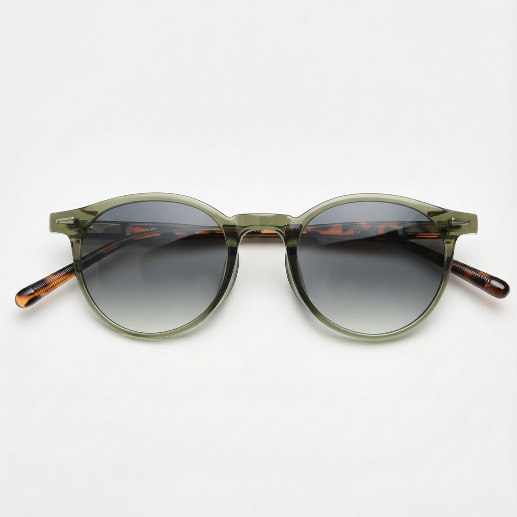 Ida Grey Gradient Lens Sunglasses Front View