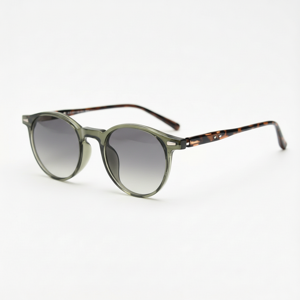 Ida Grey Gradient Lens Sunglasses Side View