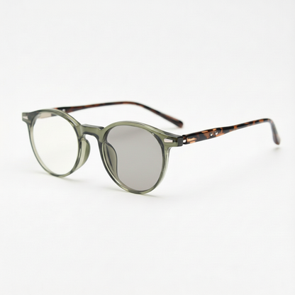 Ida Grey Photochromic Lens Glasses Side View