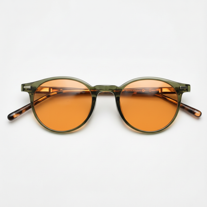 Ida Orange Tinted Lens Sunglasses Front View