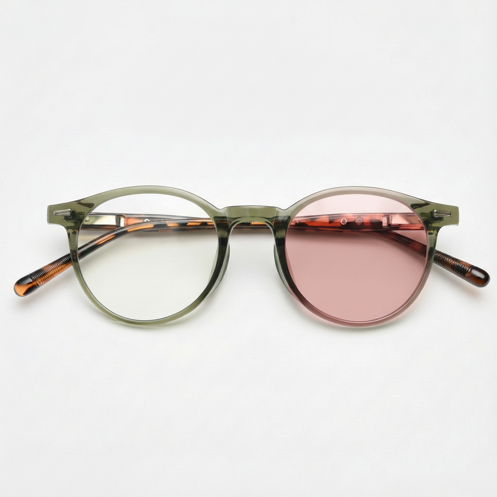 Ida Pink Photochromic Lens Glasses Front View
