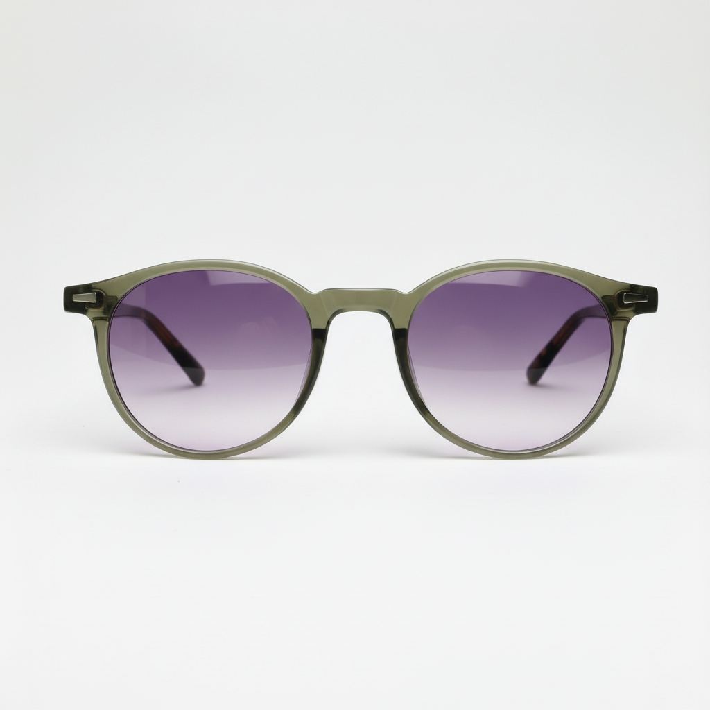 Ida Purple Gradient Lens Sunglasses Front View