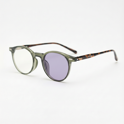 Ida Purple Photochromic Lens Glasses Side View