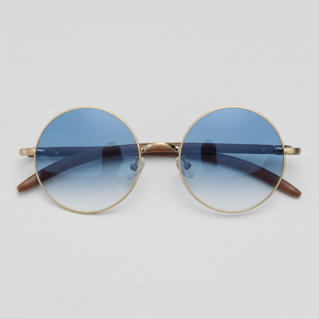 Jo Blue Gradient Lens Sunglasses Front View