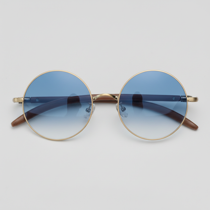 Jo Blue Gradient Lens Sunglasses Front View