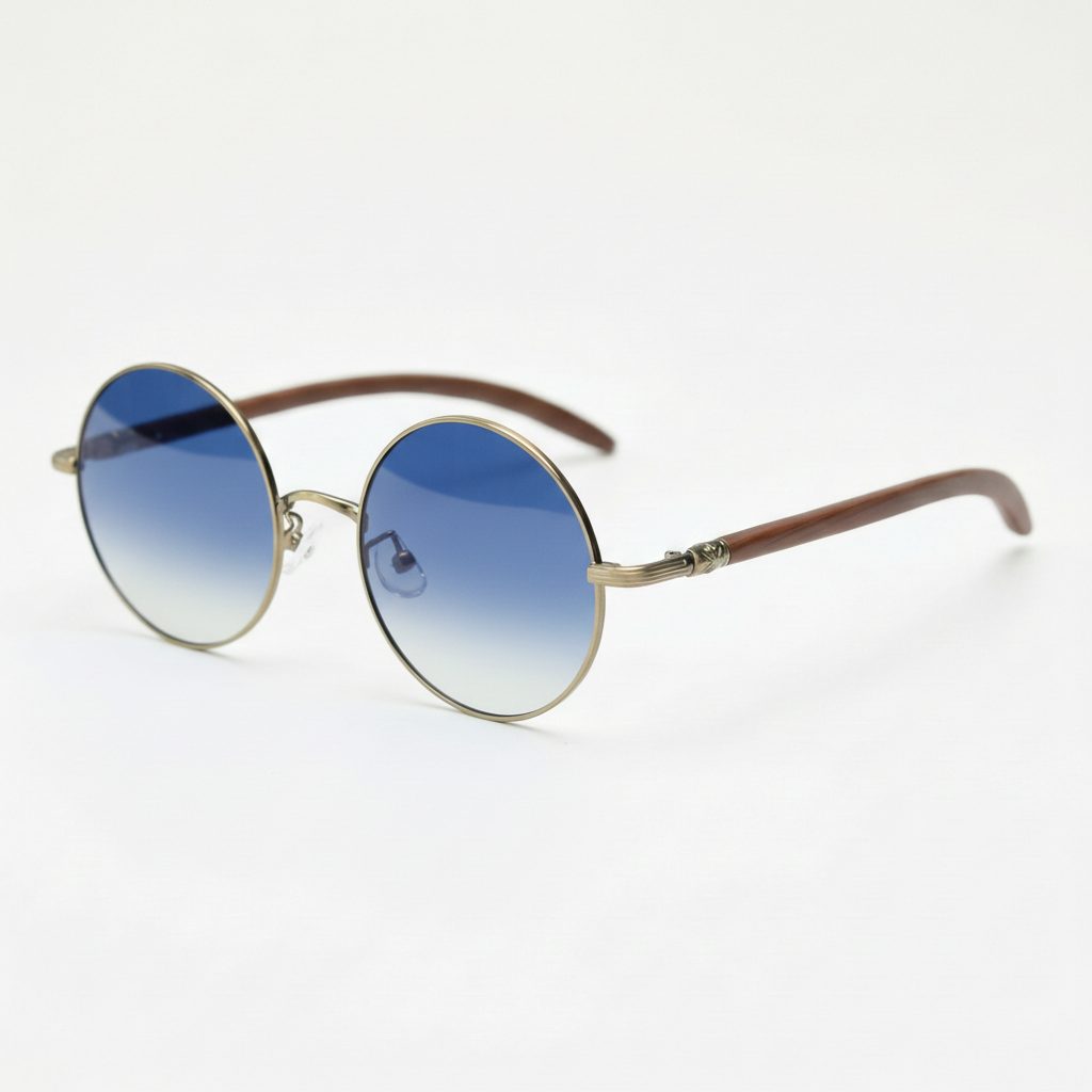Jo Blue Gradient Lens Sunglasses Side View