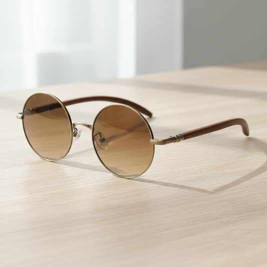 Jo Brown Gradient Lens Sunglasses Lifestyle Shot