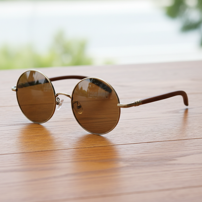 Jo Brown Tinted Lens Sunglasses Lifestyle Shot