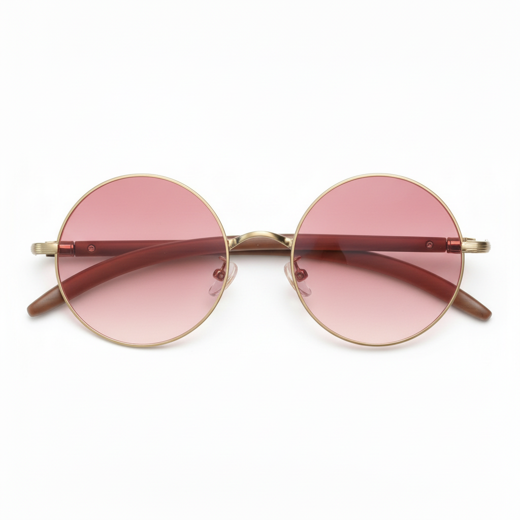 Jo Pink Gradient Lens Sunglasses Front View