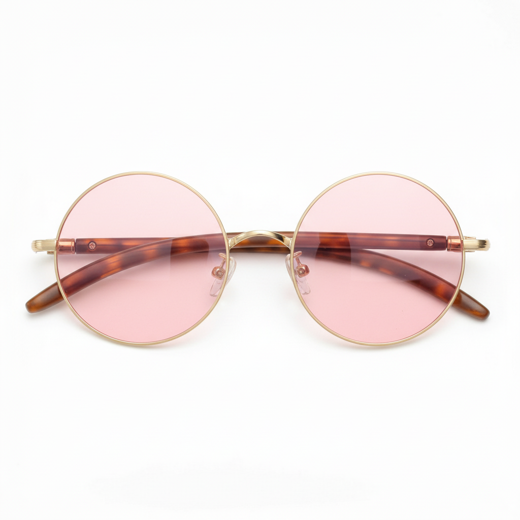 Jo Pink Tinted Lens Sunglasses Front View